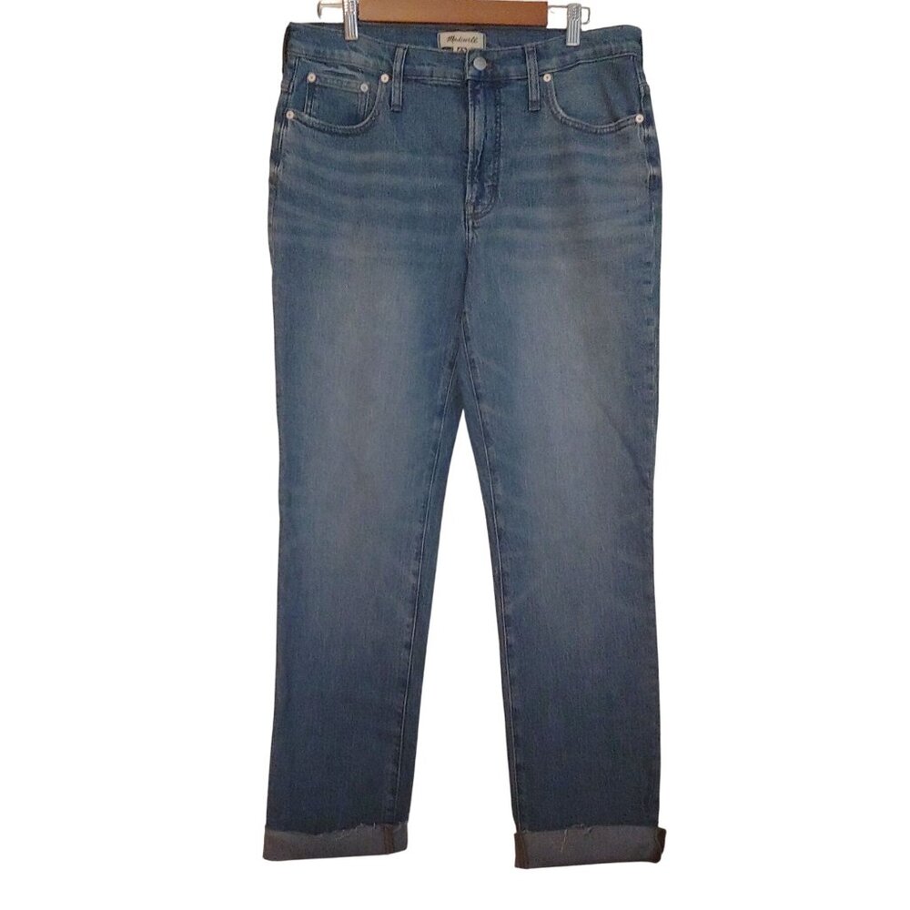 Madewell The Mid-Rise Perfect Vintage Jean in Clearwater Wash 30T Stretch Taper
